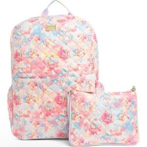 Luv Betsey Johnson floral backpack with pouch